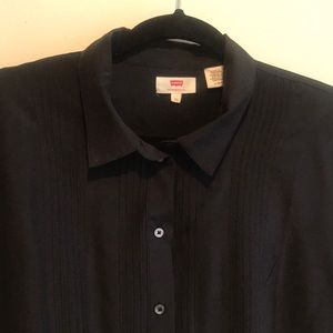 Levis black tuxedo button up